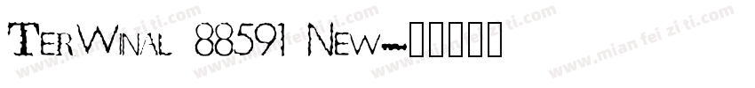 TerWinal 88591 New字体转换